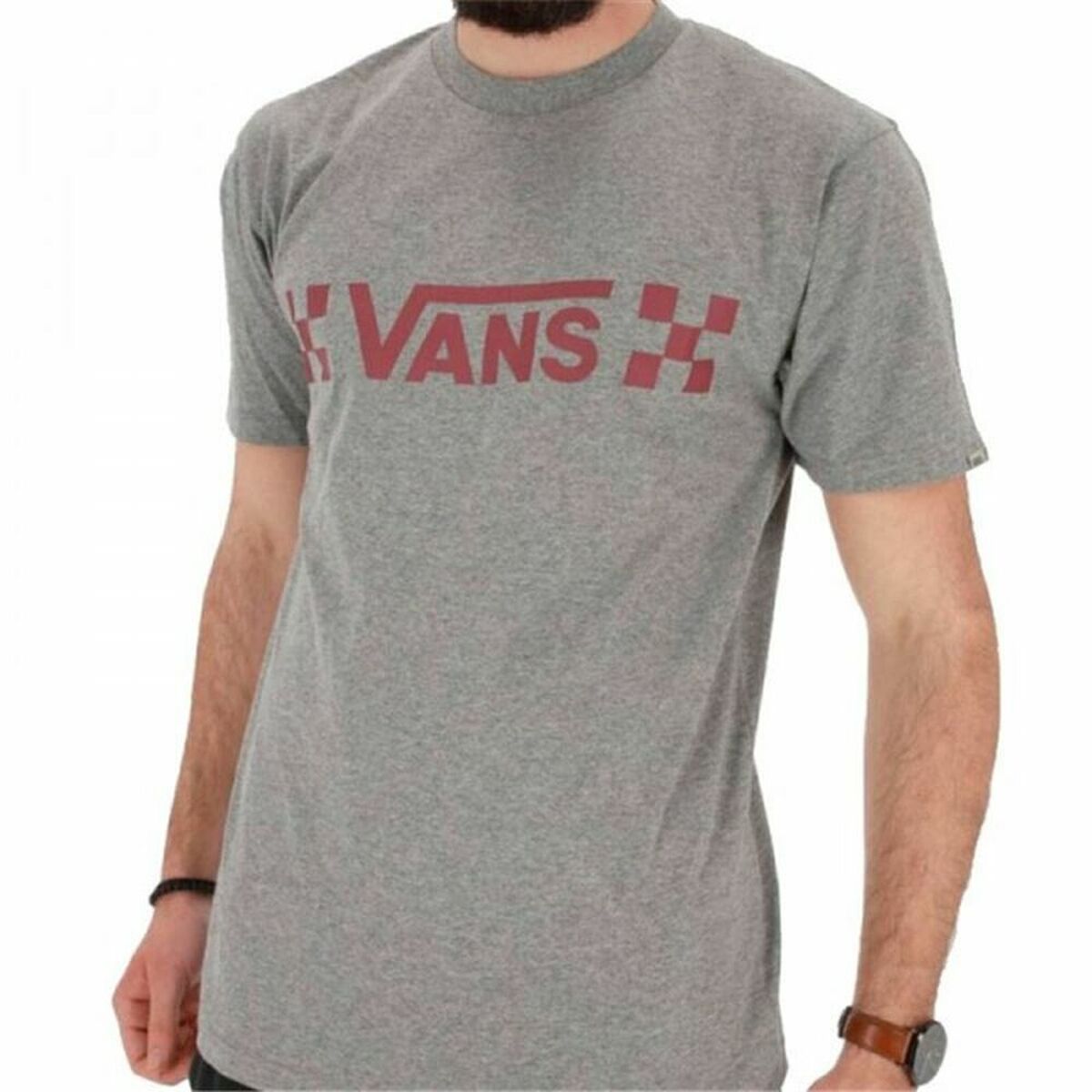 Maglia a Maniche Corte Uomo Vans Drop V Che Grigio scuro