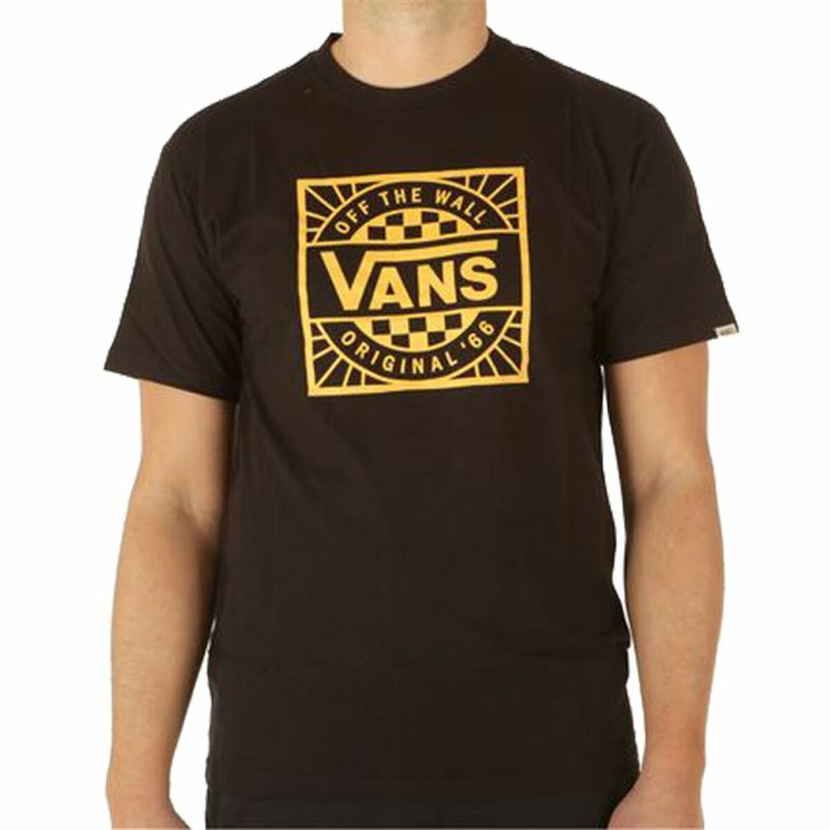 Maglia a Maniche Corte Uomo Vans Original B-B  Nero