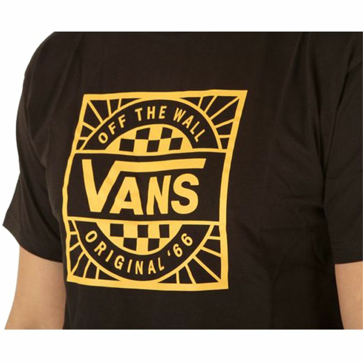 Maglia a Maniche Corte Uomo Vans Original B-B  Nero