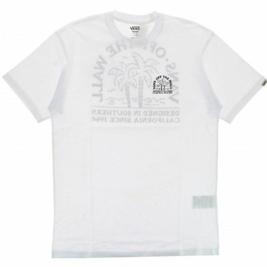 Maglia a Maniche Corte Unisex Vans Palm-B Bianco