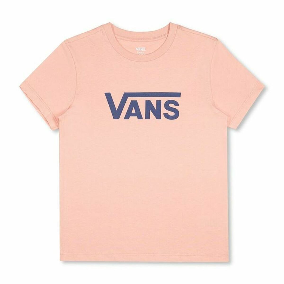 Maglia a Maniche Corte Donna Vans Drop V SS Crew-B W Peach Salmone