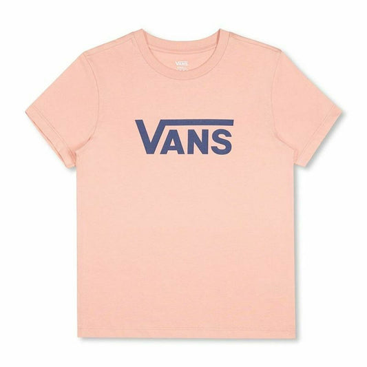 Maglia a Maniche Corte Donna Vans Drop V SS Crew-B W Peach Salmone