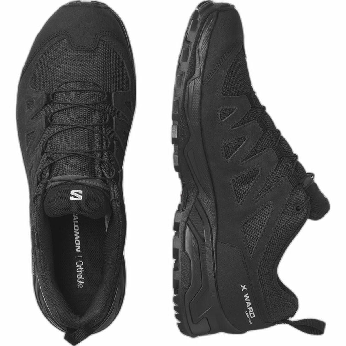 Scarpe Sportive Salomon X Ward GORE-TEX Pelle Montagna Nero Uomo