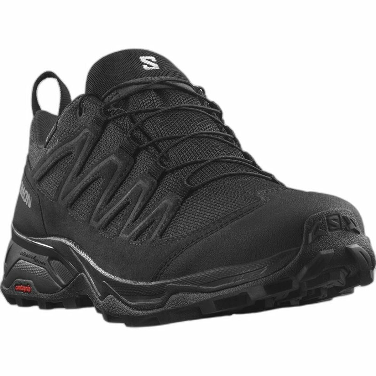 Scarpe Sportive Salomon X Ward GORE-TEX Pelle Montagna Nero Uomo