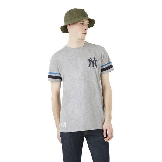 Maglia a Maniche Corte Uomo New Era Heritage Stripe New York Yankees Grigio Grigio chiaro