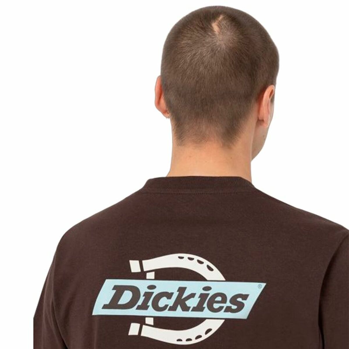 Maglia a Maniche Corte Uomo Dickies Ss Ruston Marrone