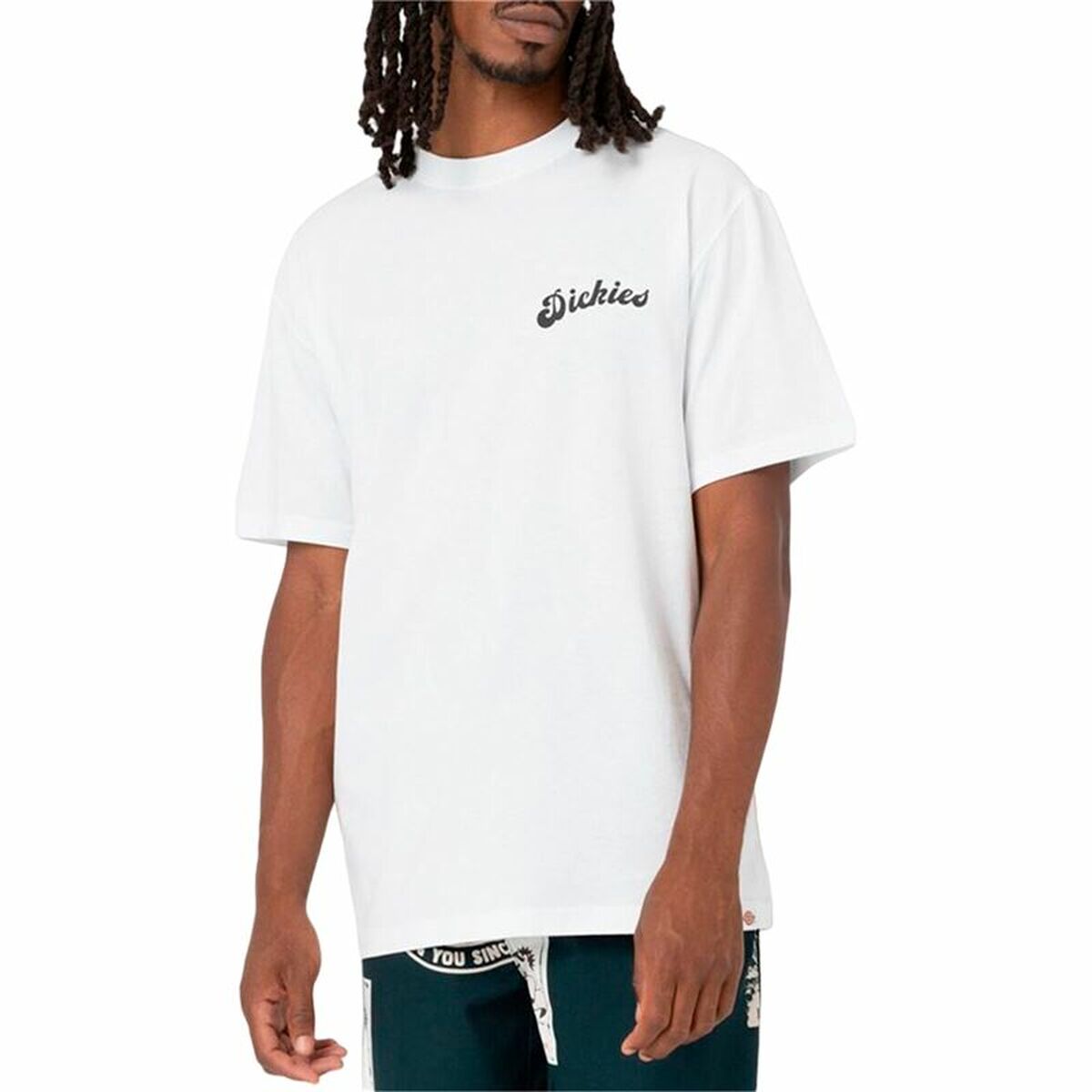 Maglia a Maniche Corte Uomo Dickies Grainfield Bianco