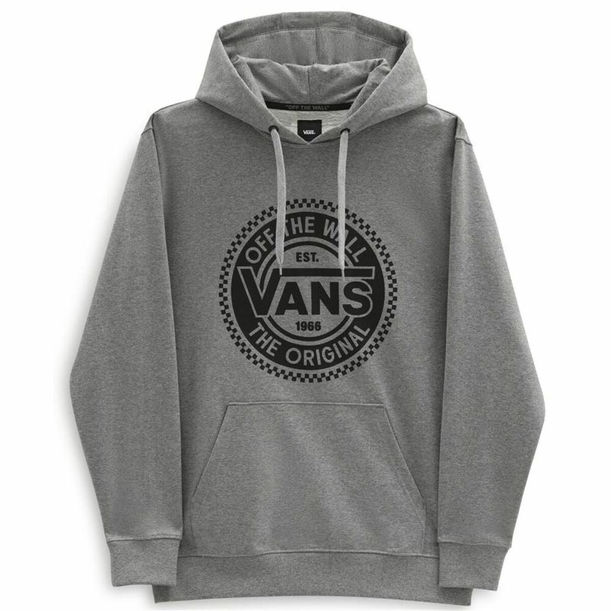 Felpa con Cappuccio Uomo Vans Big Chest Lock Up Grigio chiaro