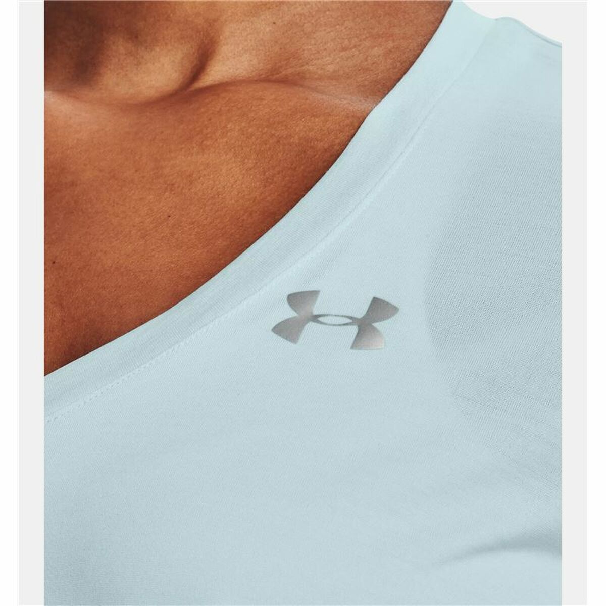 Maglia a Maniche Corte Donna Under Armour Tech Twist Azzurro Chiaro