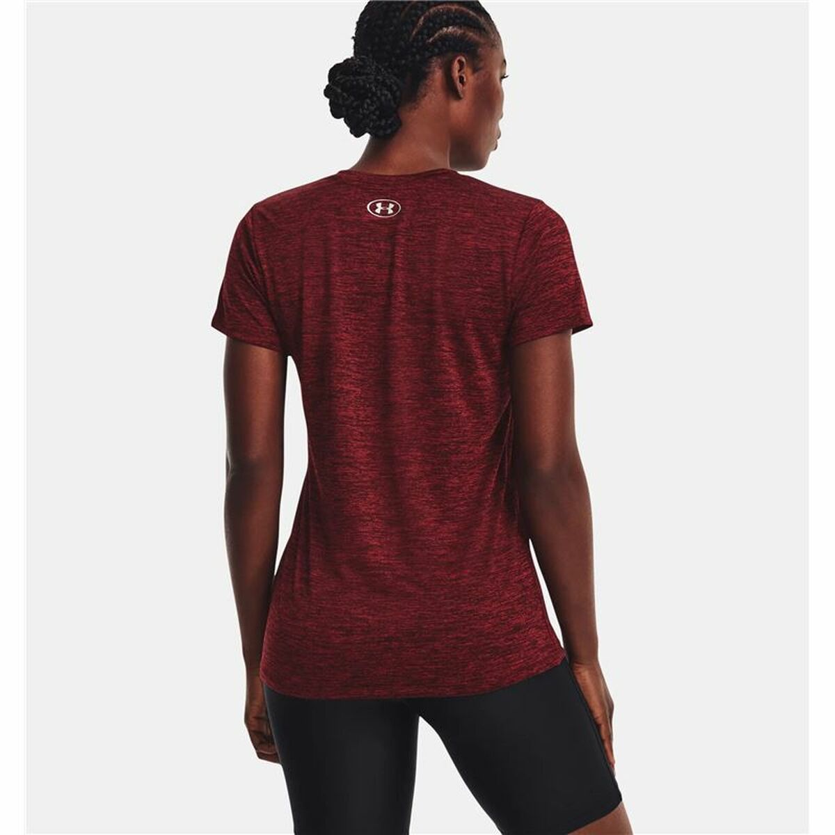 Maglia a Maniche Corte Donna Under Armour Rosso Scuro