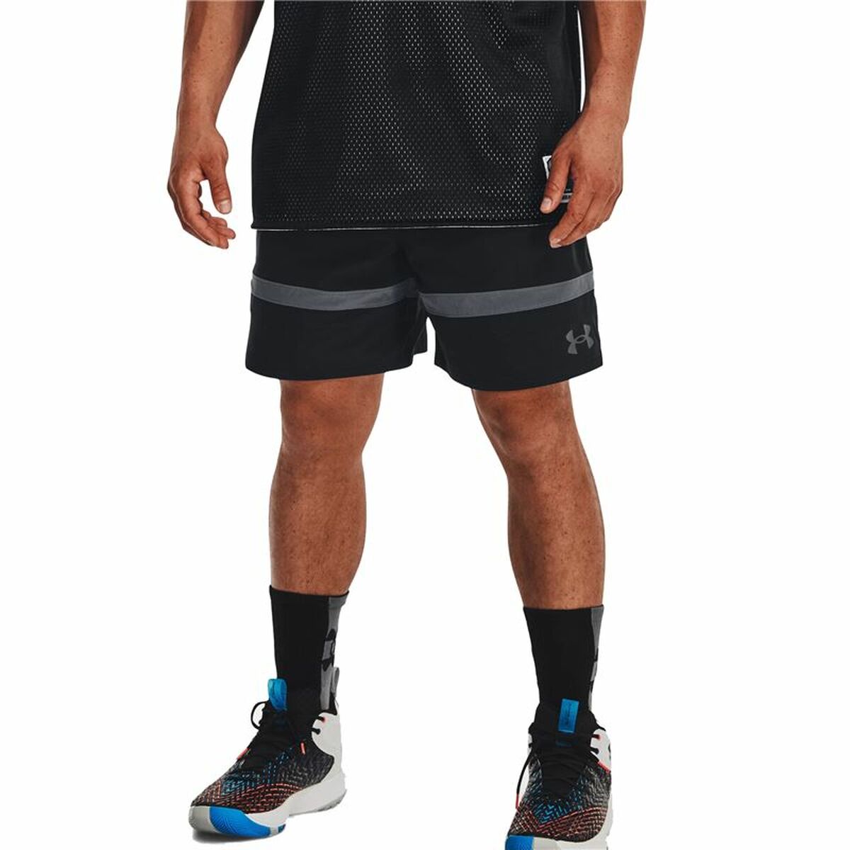 Pantaloncini da Pallacanestro da Uomo Under Armour Baseline Nero