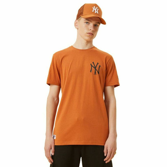 Maglia a Maniche Corte Uomo New Era  New York Yankees Marrone