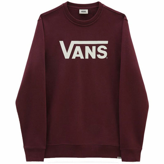 Felpa senza Cappuccio Uomo Vans Classic Crew-B Rosso Scuro Marrone