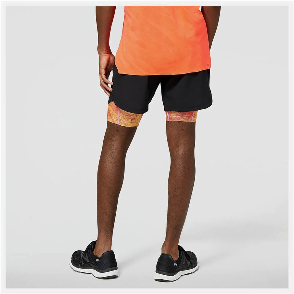 Pantaloni Corti Sportivi da Uomo New Balance Impact Run 2 in 1 Nero