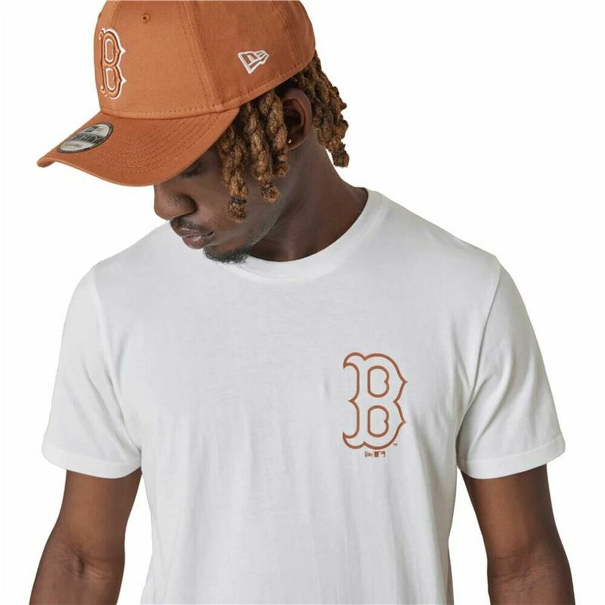 Maglia a Maniche Corte Uomo New Era Boston Red Sox  Bianco