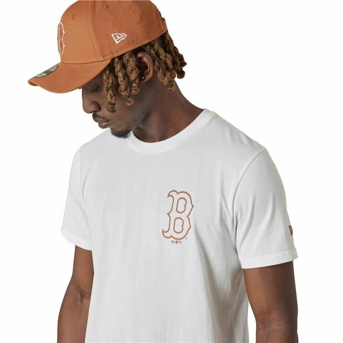 Maglia a Maniche Corte Uomo New Era Boston Red Sox  Bianco