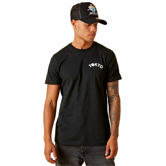 Maglia Sportiva a Maniche Corte New Era Food Nero