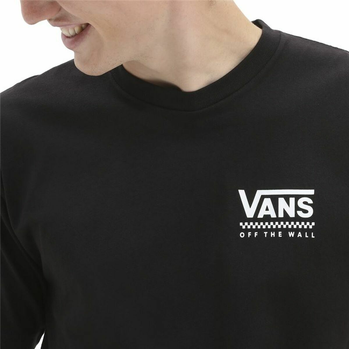 Maglia a Maniche Corte Uomo Vans Orbiter-B Nero