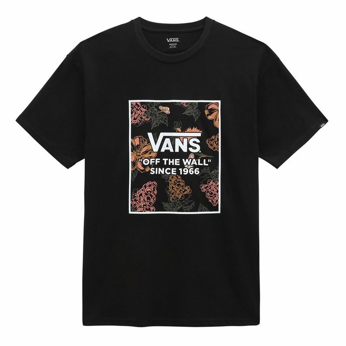 Maglia a Maniche Corte Uomo Vans Box Garden Nero