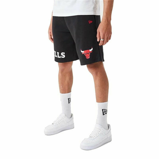 Pantaloni Corti Sportivi da Uomo New Era  NBA Chicago Bulls Nero