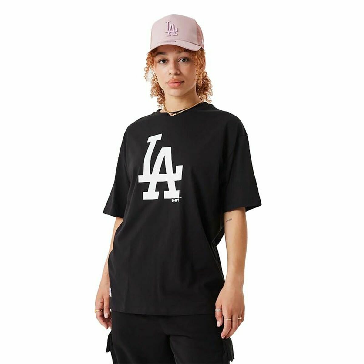 Maglia a Maniche Corte Donna New Era  Essentials LA Dodgers