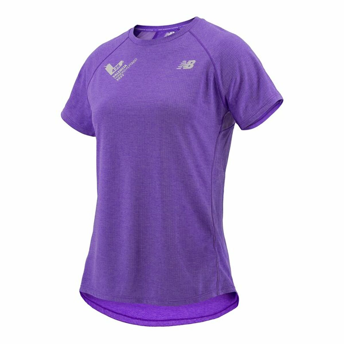 Maglia a Maniche Corte Donna New Balance Valencia Marathon Viola