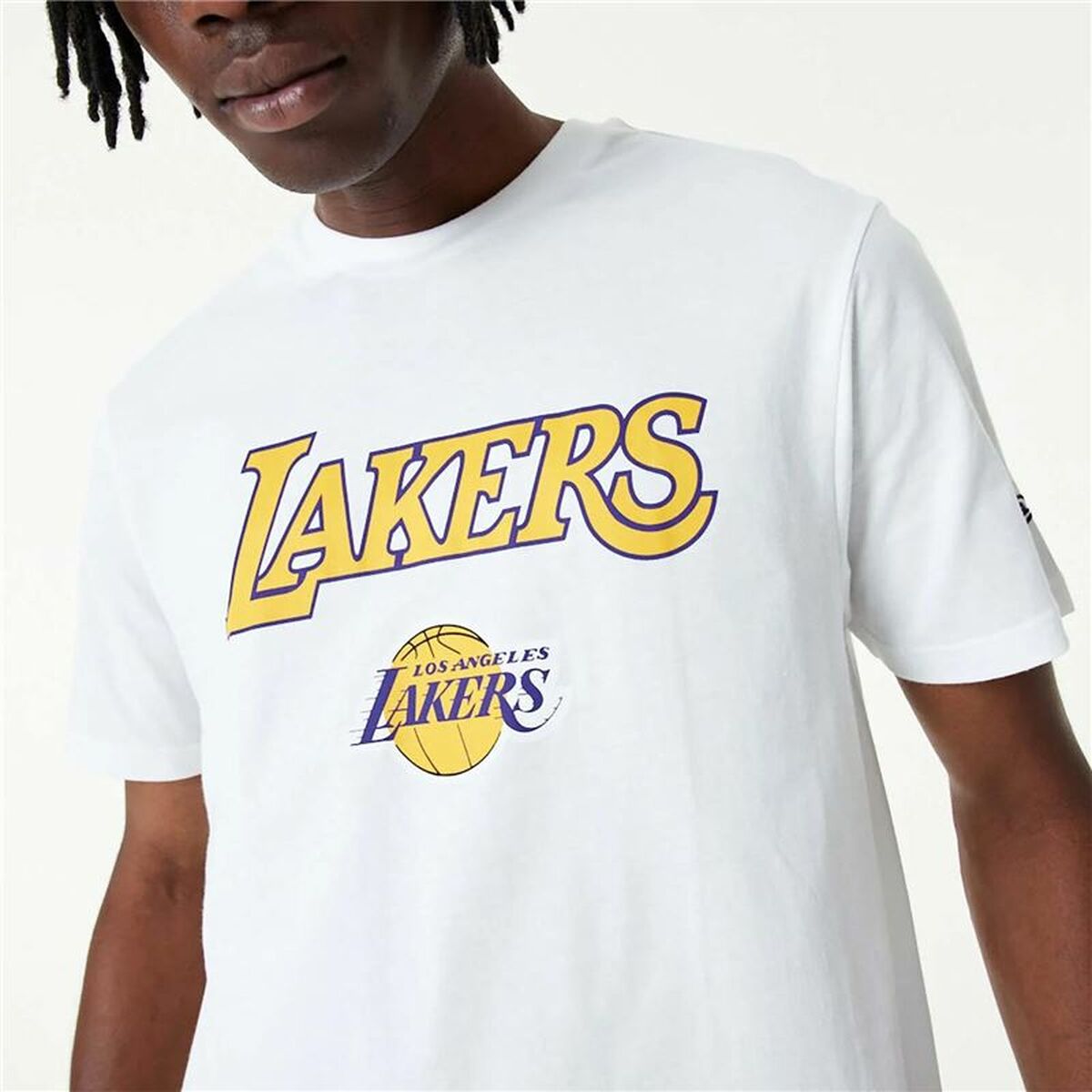 Maglia da basket New Era NBA LA Lakers Bianco