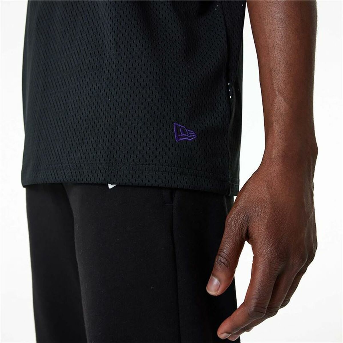 Maglia da basket New Era Mesh LA Lakers Nero