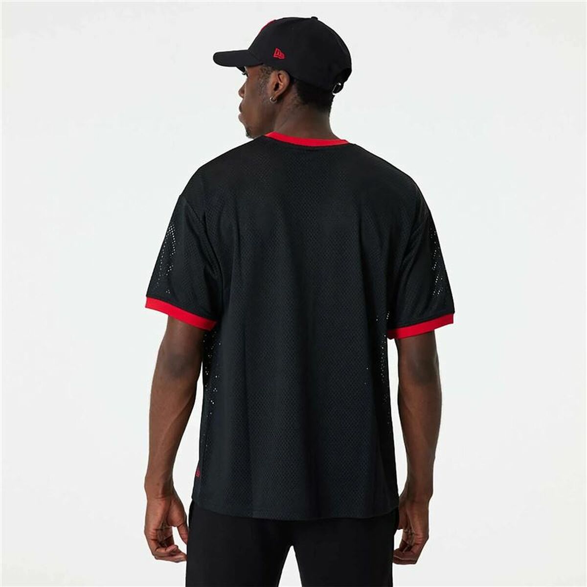 Maglia da basket New Era NBA Mesh Chicago Bulls Nero