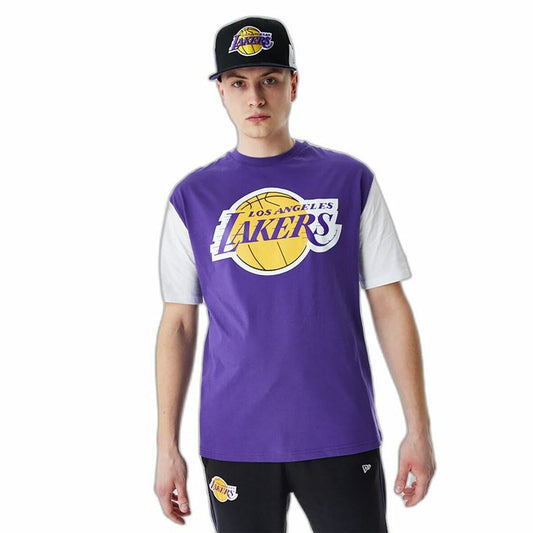 Maglia a Maniche Corte Uomo New Era NBA Colour Insert LA Lakers Viola