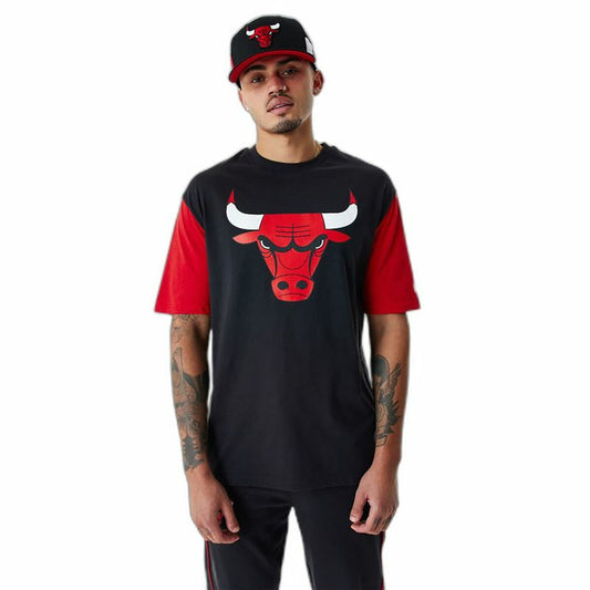 Maglia a Maniche Corte Uomo New Era NBA Colour Insert Chicago Bulls Nero