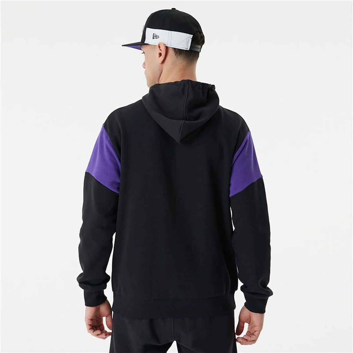 Felpa con Cappuccio Unisex New Era NBA Colour Insert LA Lakers Nero