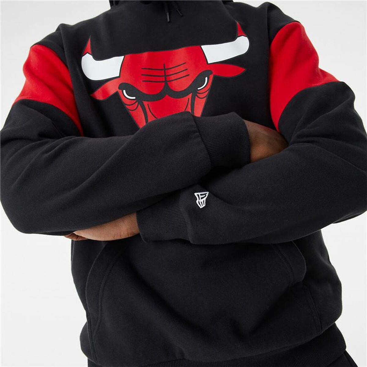 Felpa con Cappuccio Unisex New Era NBA Colour Insert Chicago Bulls Nero