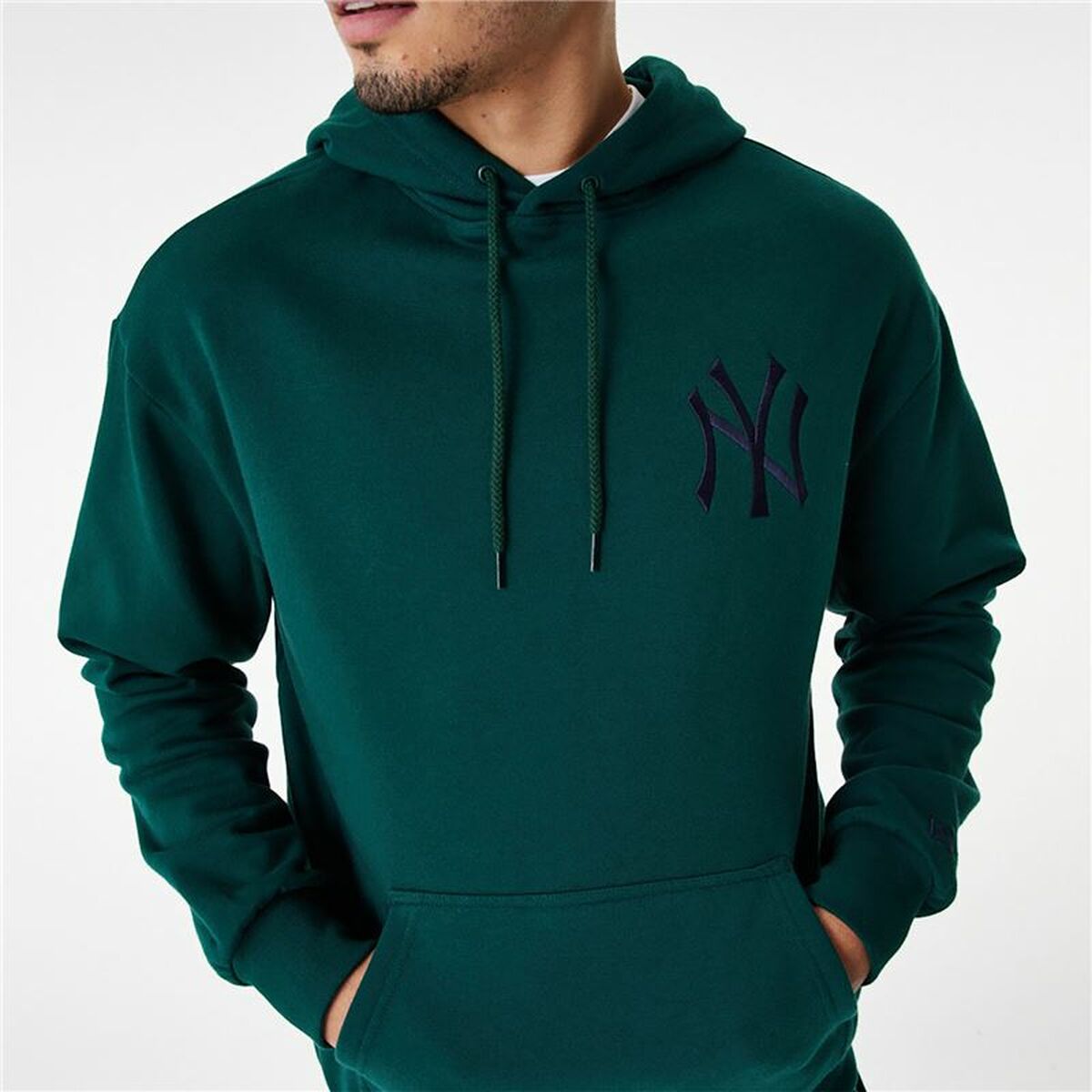 Felpa con Cappuccio Unisex New Era League Essentials New York Yankees Verde scuro