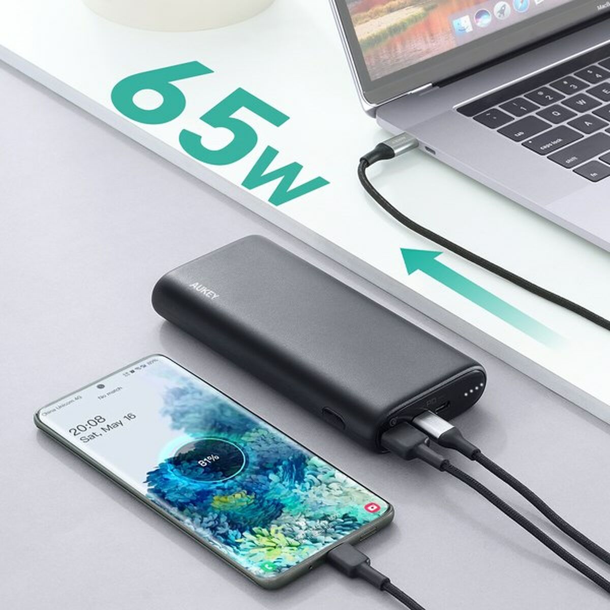 Powerbank Aukey PB-Y37 Nero 20000 mAh