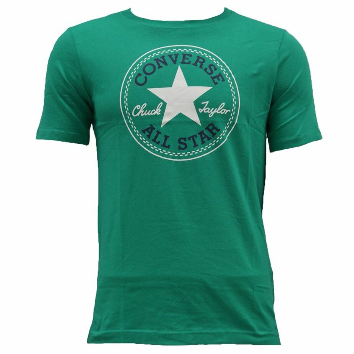 Maglia a Maniche Corte per Bambini Converse Core Chuck Taylor Patch Verde