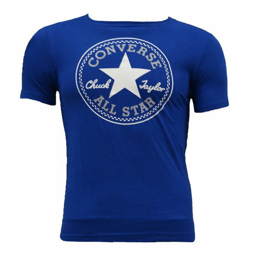 Maglia a Maniche Corte per Bambini Converse Core Chuck Taylor Patch Azzurro