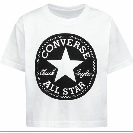 Maglia a Maniche Corte per Bambini Converse Bianco