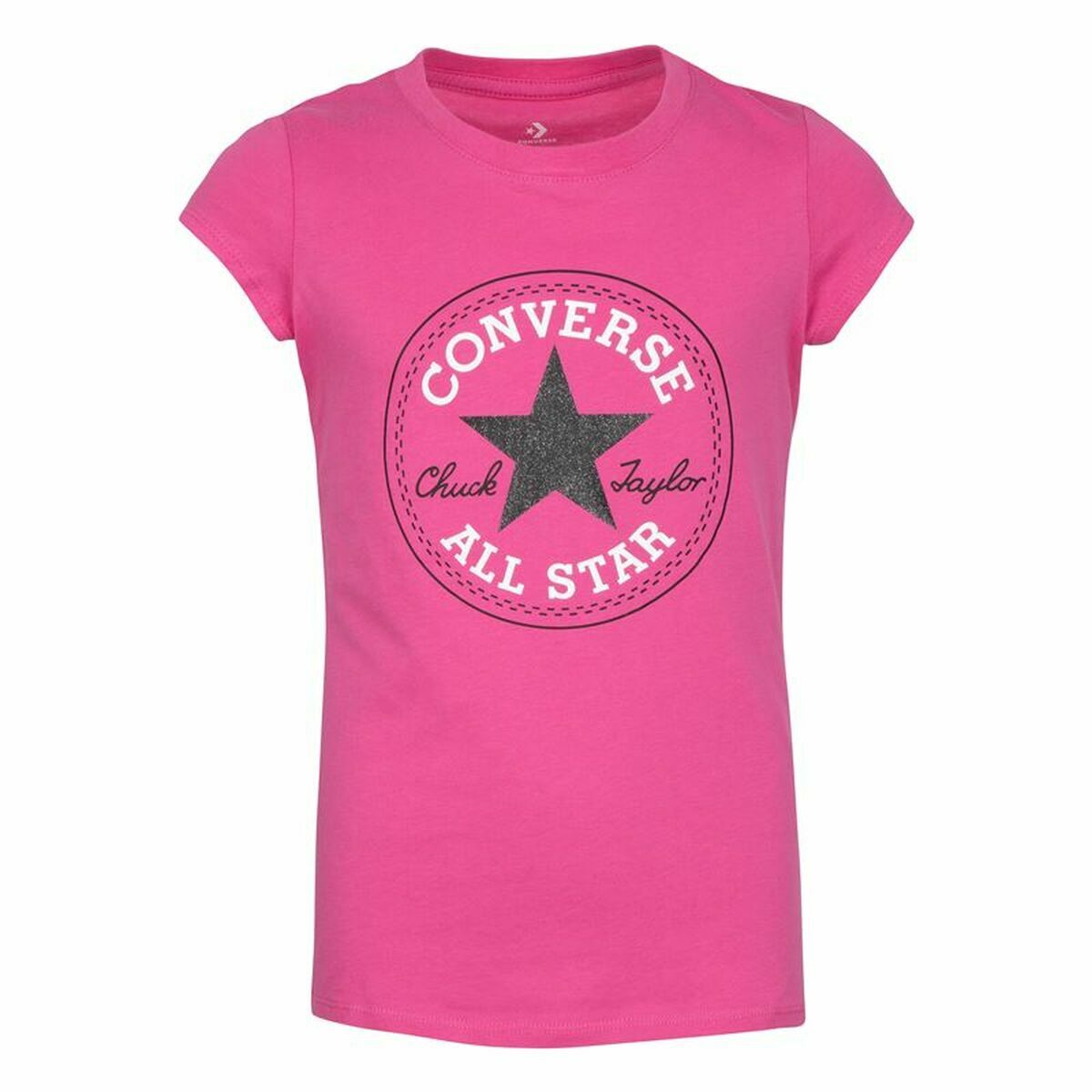 Maglia a Maniche Corte per Bambini Converse Timeless  Rosa