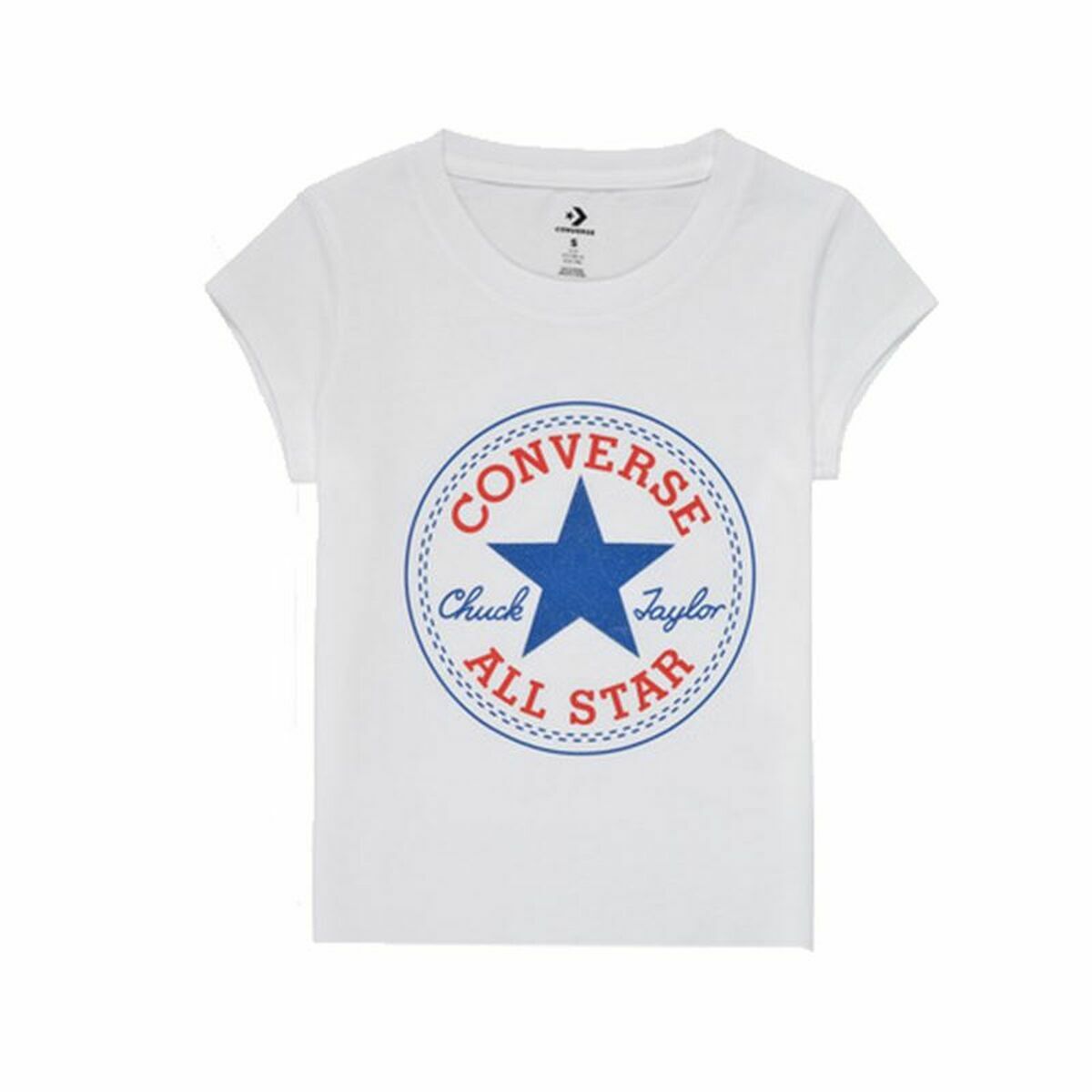 Maglia a Maniche Corte Uomo Converse Timeless Bianco