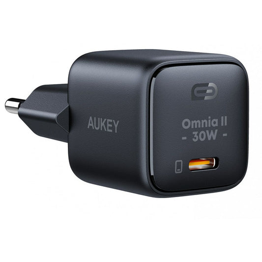 Caricabatterie da Parete Aukey PA-B1L Black Nero 30 W