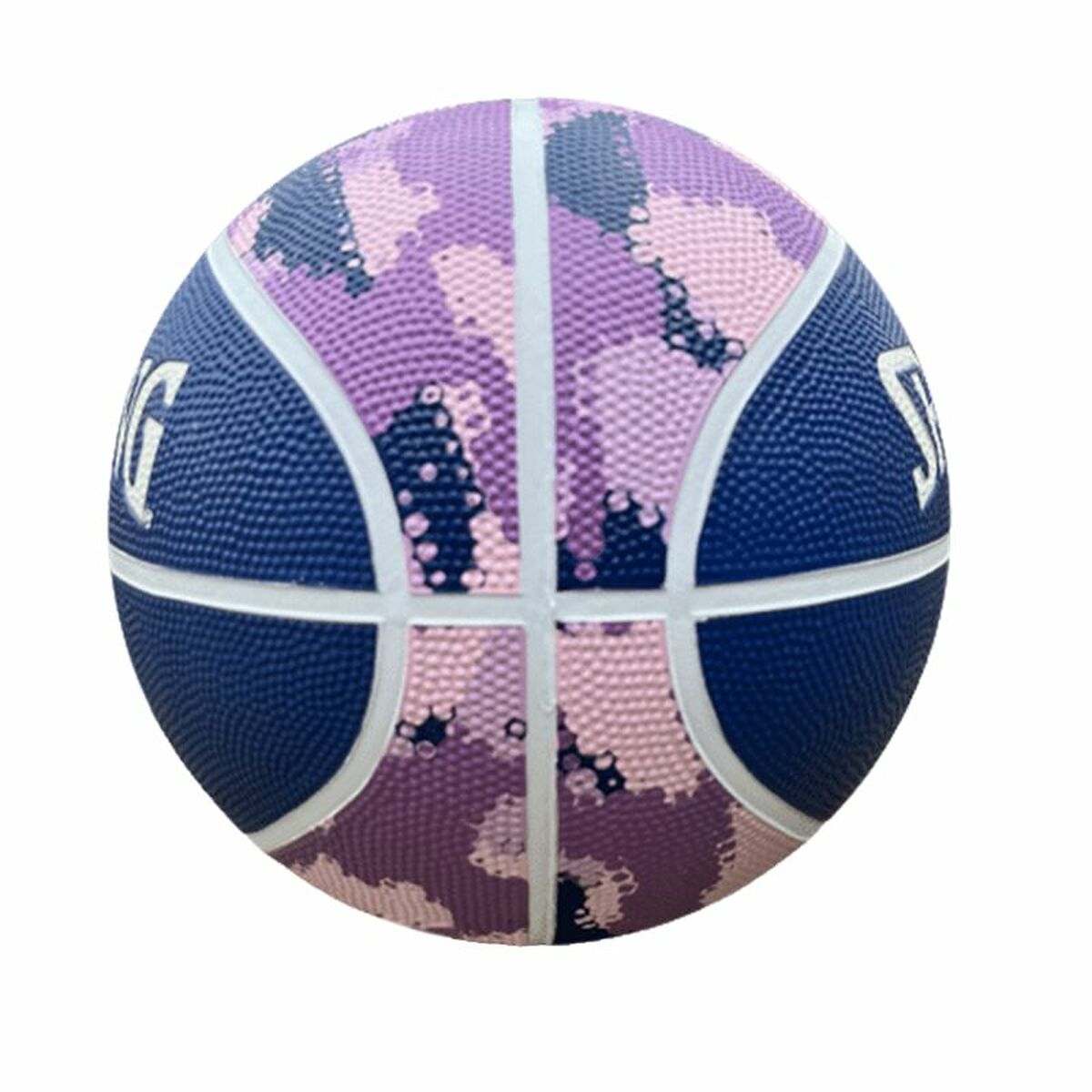 Pallone da Basket Commander Solid  Spalding Solid Purple Pelle 6 Anni