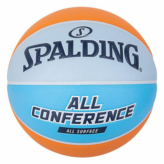 Pallone da Basket Spalding Conference Arancio Sintetico 5