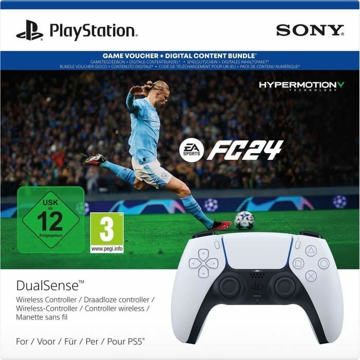 Telecomando Gaming Senza Fili Sony DualSense + EA FC 24 Videogioco PlayStation 5