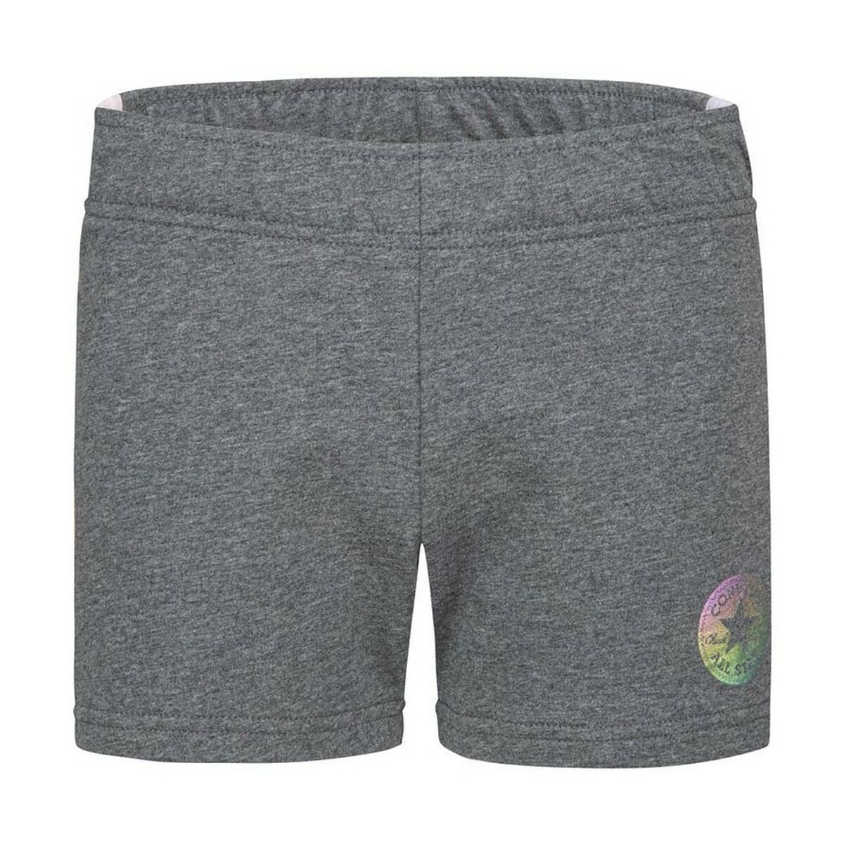 Pantaloncini Sportivi per Bambini Converse Blocked Grigio scuro