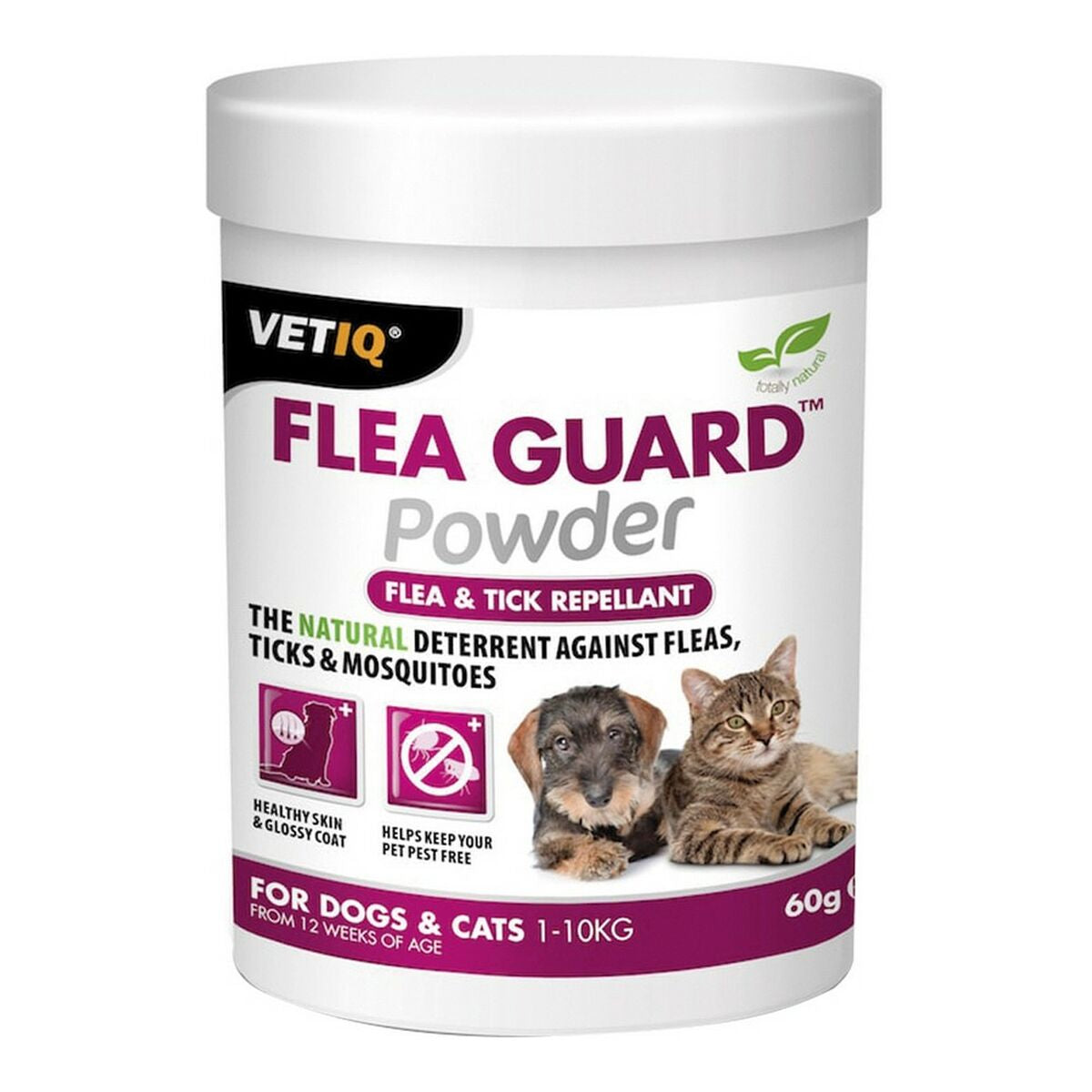 Controllo degli insetti Planet Line Flea Guard Powder Gatti Cane (60 g)