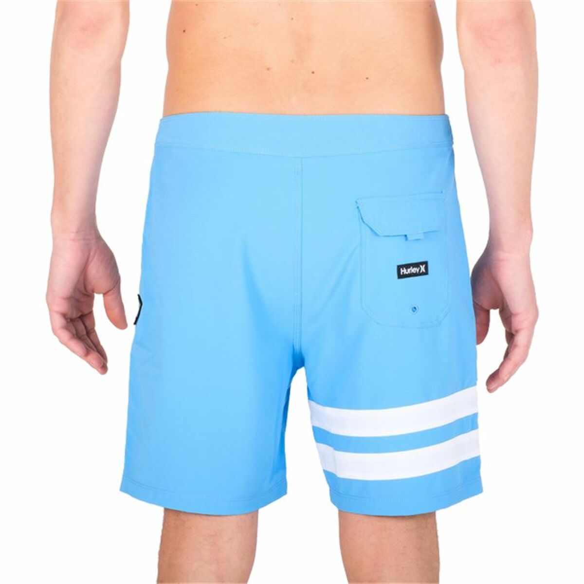 Costume da Bagno Uomo Hurley Block Party 18" Blu cielo