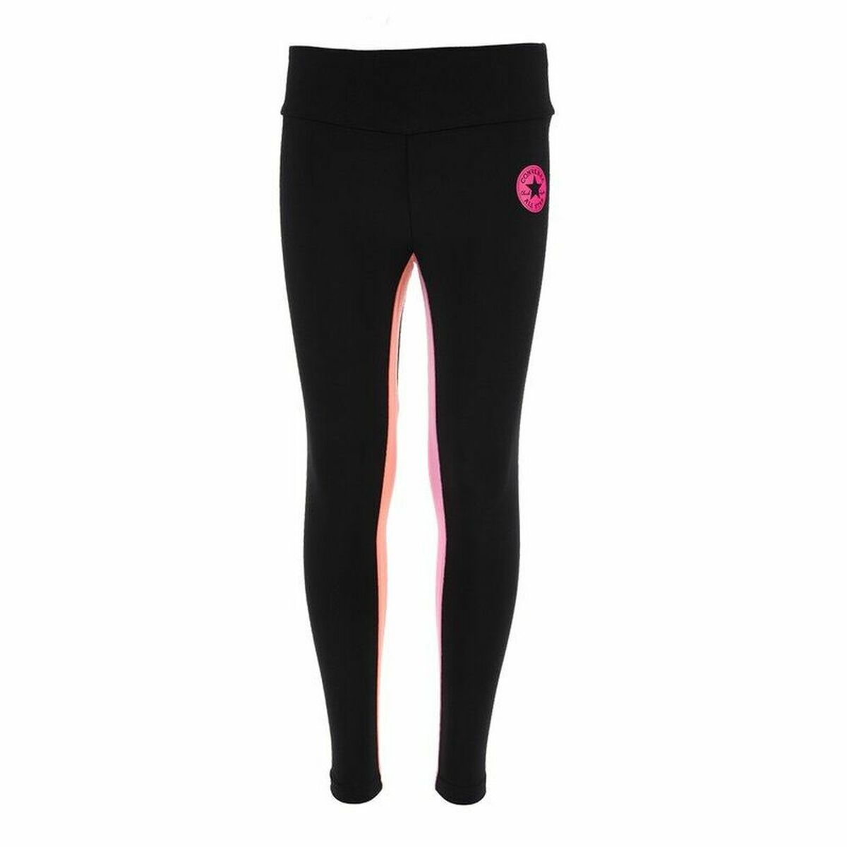 Leggings Sportivi per Bambini Blocked High  Converse Rise Nero