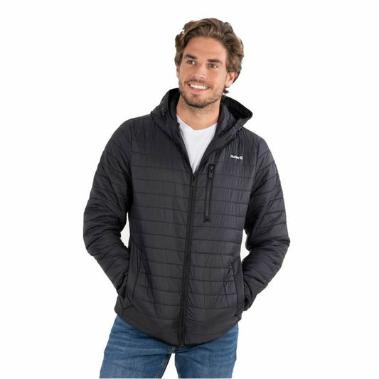 Giacca Sportiva da Uomo Hurley  Balsam Quilted Packable Nero