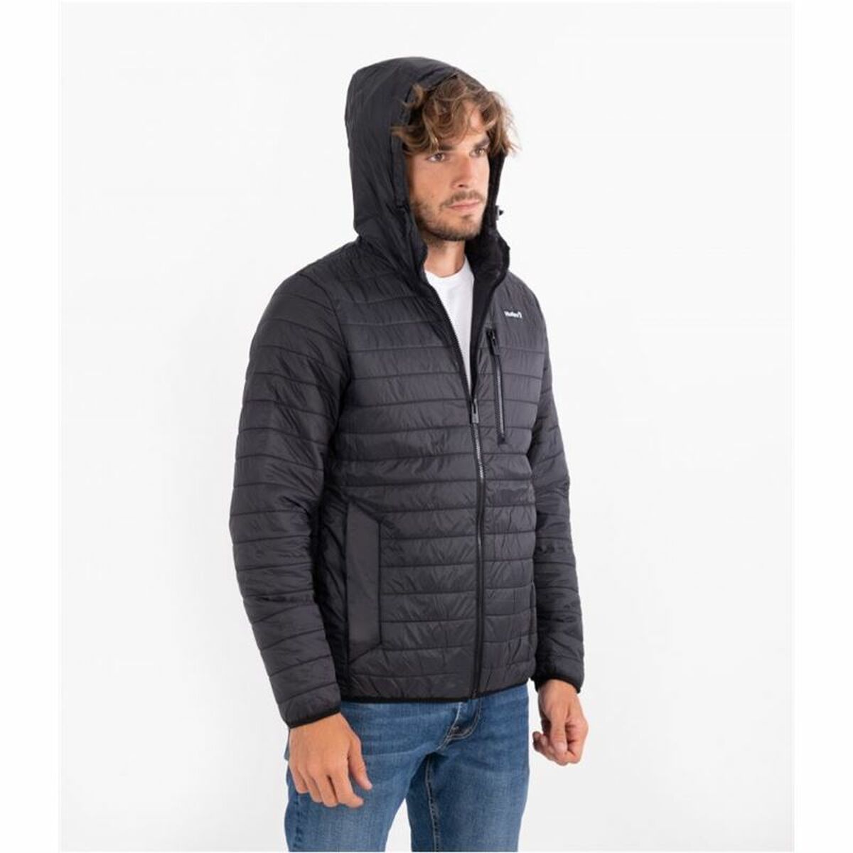 Giacca Sportiva da Uomo Hurley  Balsam Quilted Packable Nero